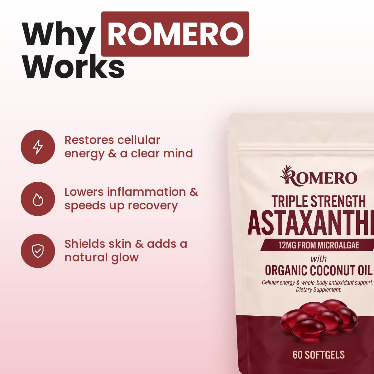Why ROMERO works: cellular energy, recovery and skin benefits beside the pouch