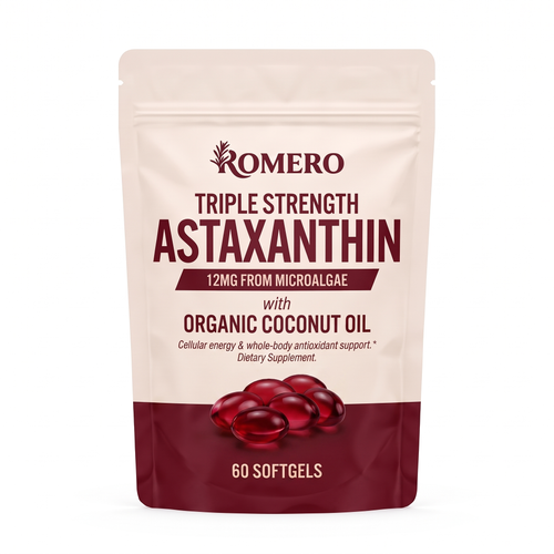 ROMERO Astaxanthin 12mg Softgels
