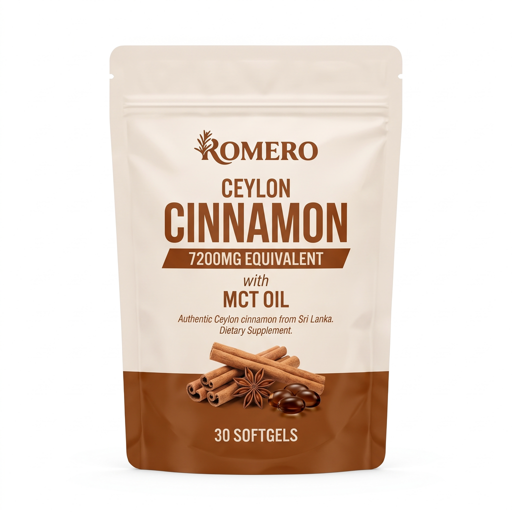ROMERO Ceylon Cinnamon 7200mg Equivalent with MCT Oil