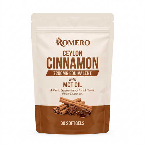ROMERO Ceylon Cinnamon 7200mg Equivalent with MCT Oil